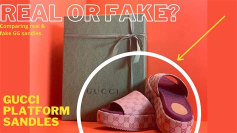 fake gucci platform|Gucci slides authenticity.